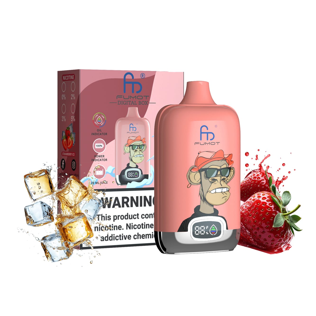 RANDM 12K STRAWBERRY ICE